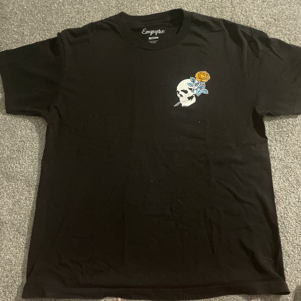 Empyre Black Cartoon Graphic Short Sleeve Tee